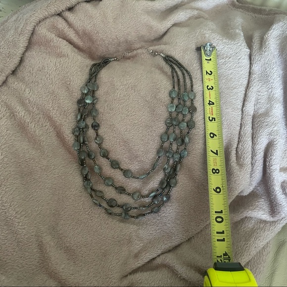 Devine Polished Gemstone Pebble Necklace. - Picture 3 of 4